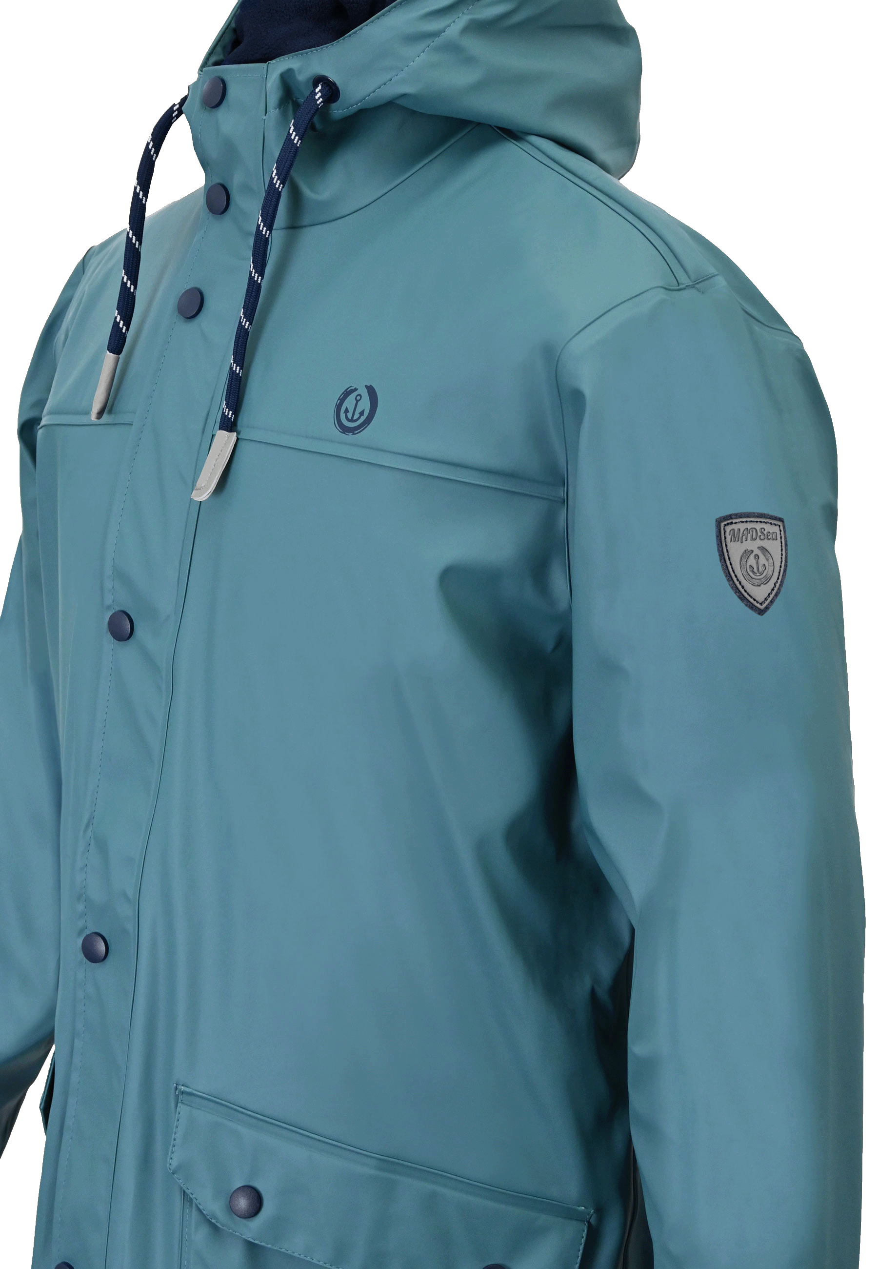 MADSea Herren Regenjacke Friesennerz warm mit Fleece gefüttert - Strandsturm