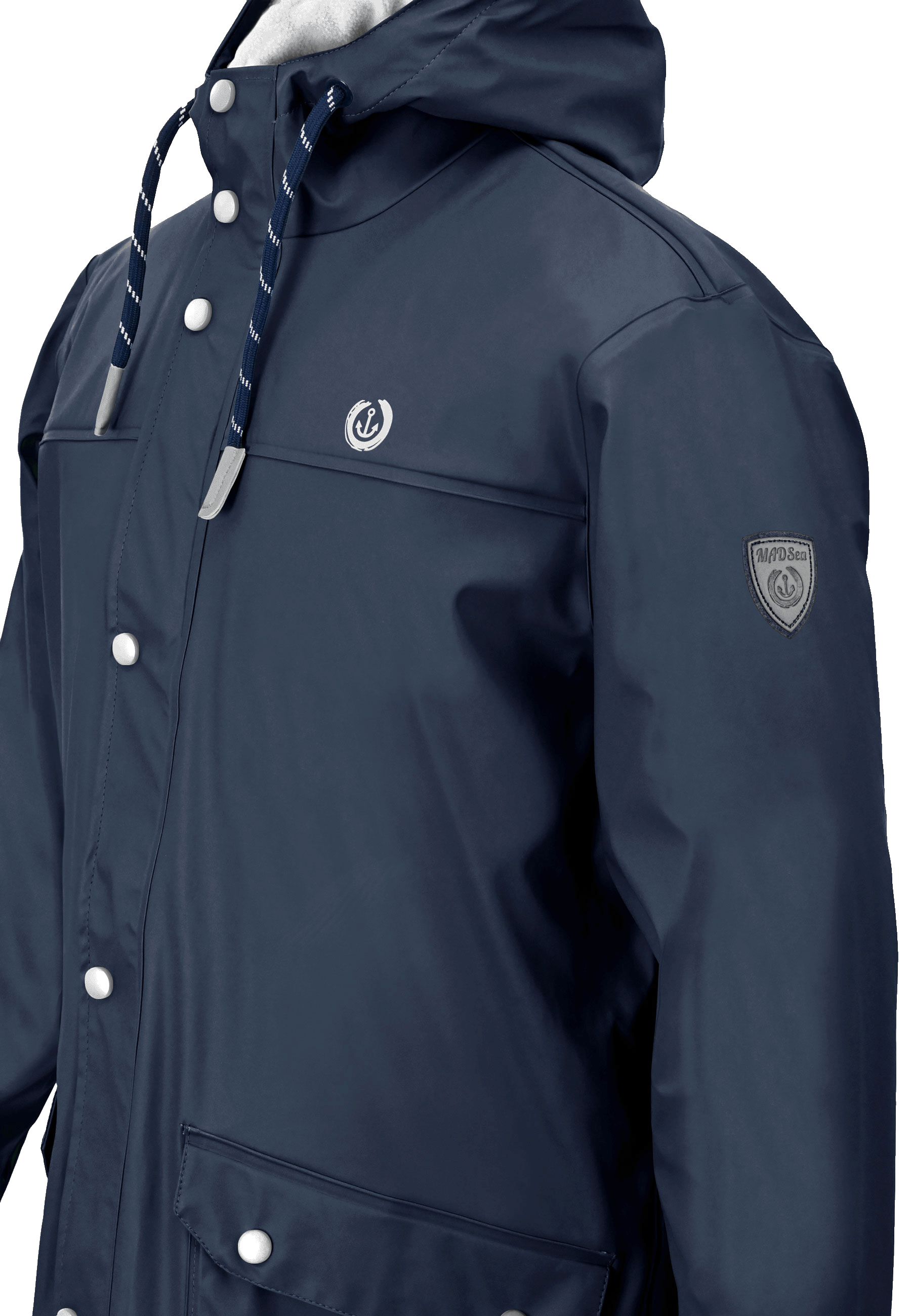 MADSea Herren Regenjacke Friesennerz warm mit Fleece gefüttert - Strandsturm