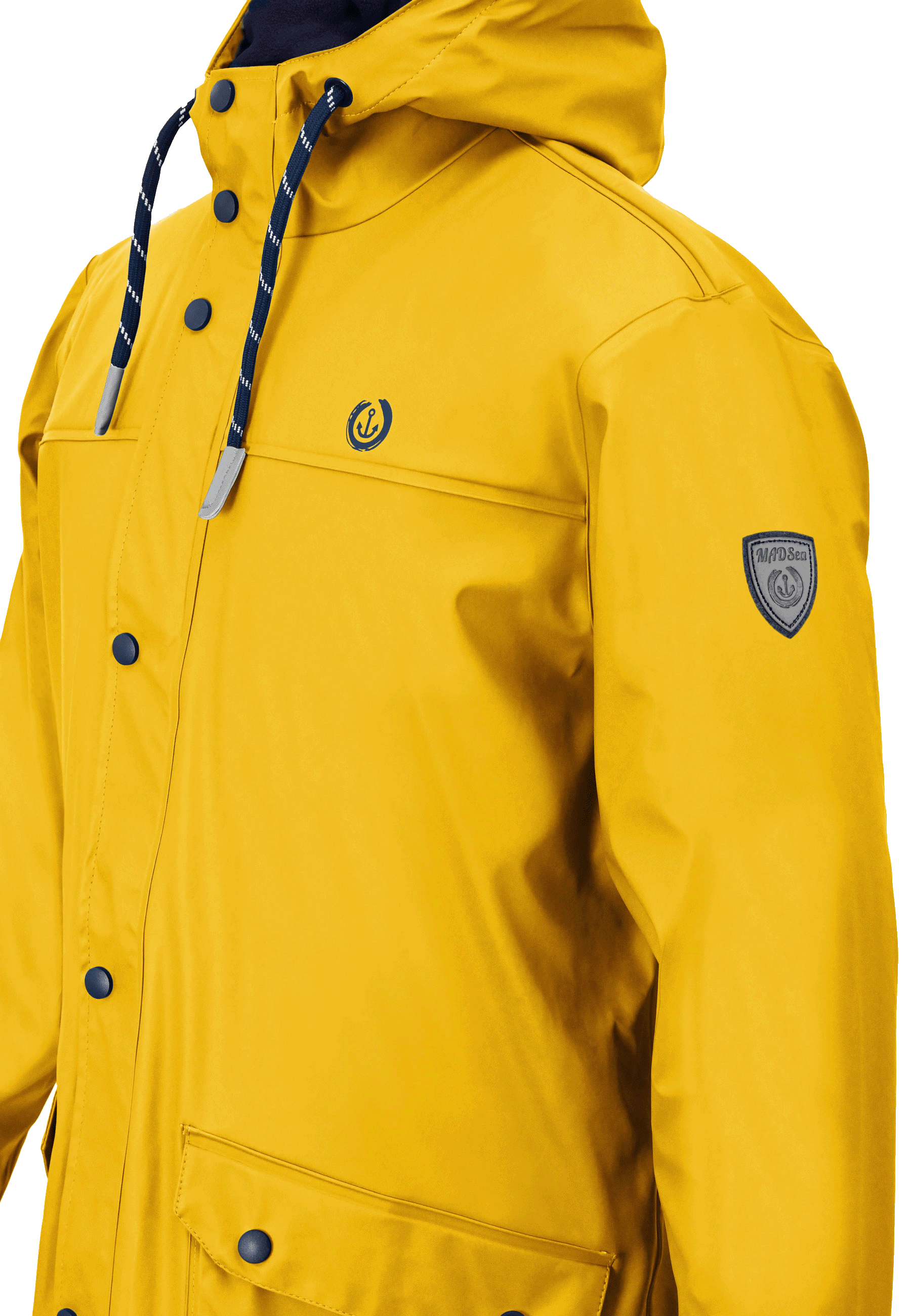 MADSea Herren Regenjacke Friesennerz warm mit Fleece gefüttert - Strandsturm