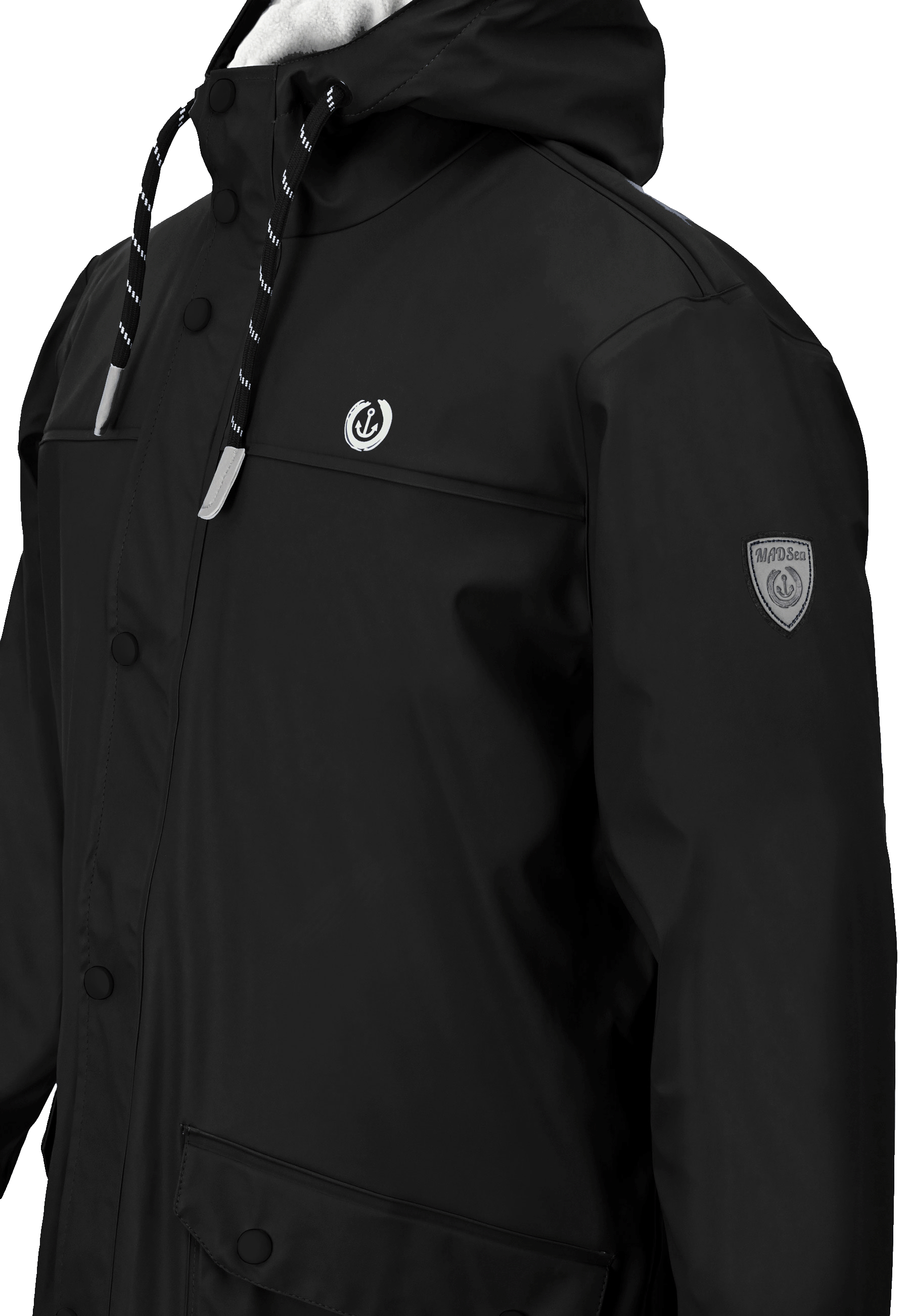 MADSea Herren Regenjacke Friesennerz warm mit Fleece gefüttert - Strandsturm