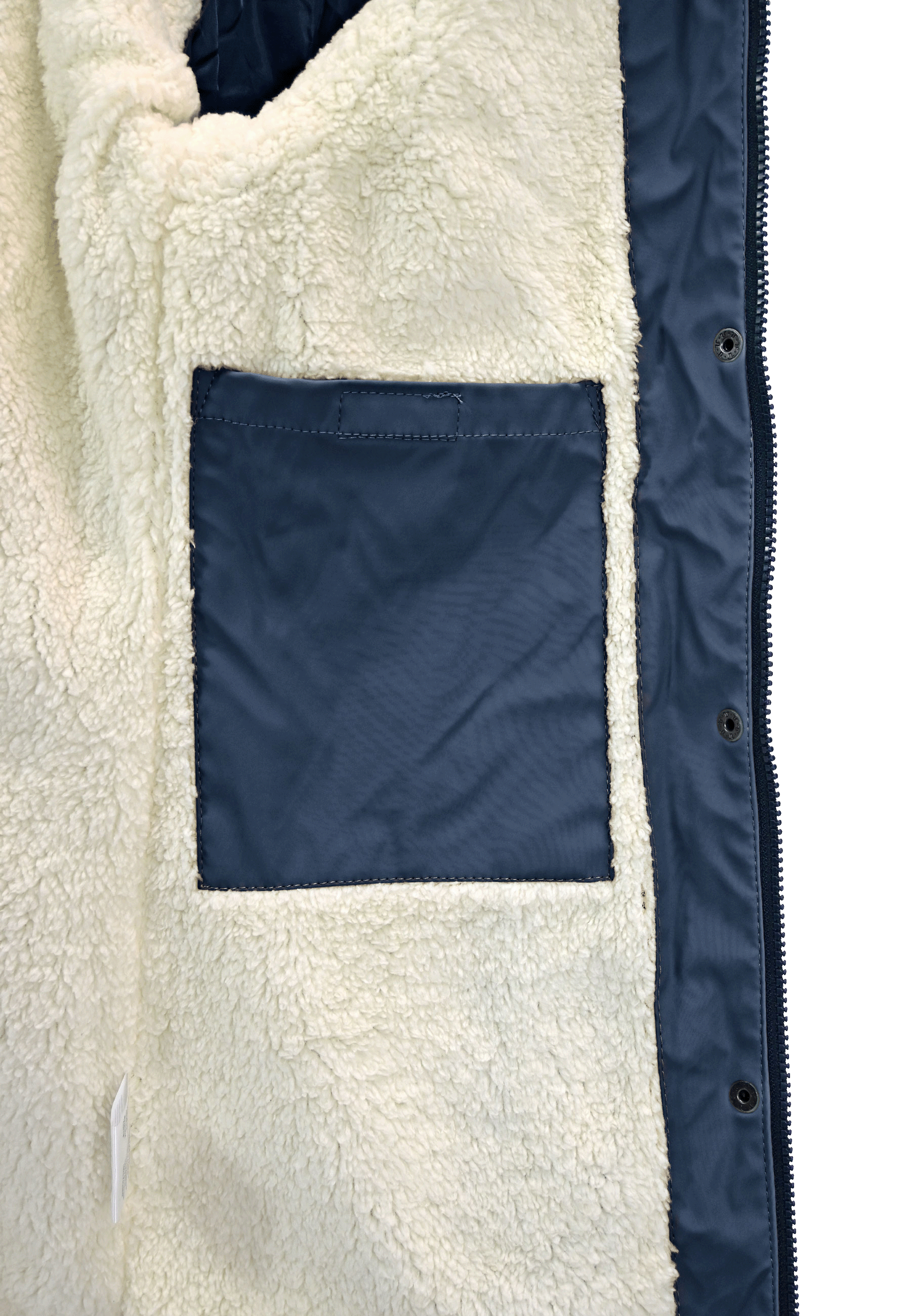 MADSea Damen Regenmantel Friesennerz mit Teddyfleece warm gefüttert Regenjacke wasserdicht - Strandsturm