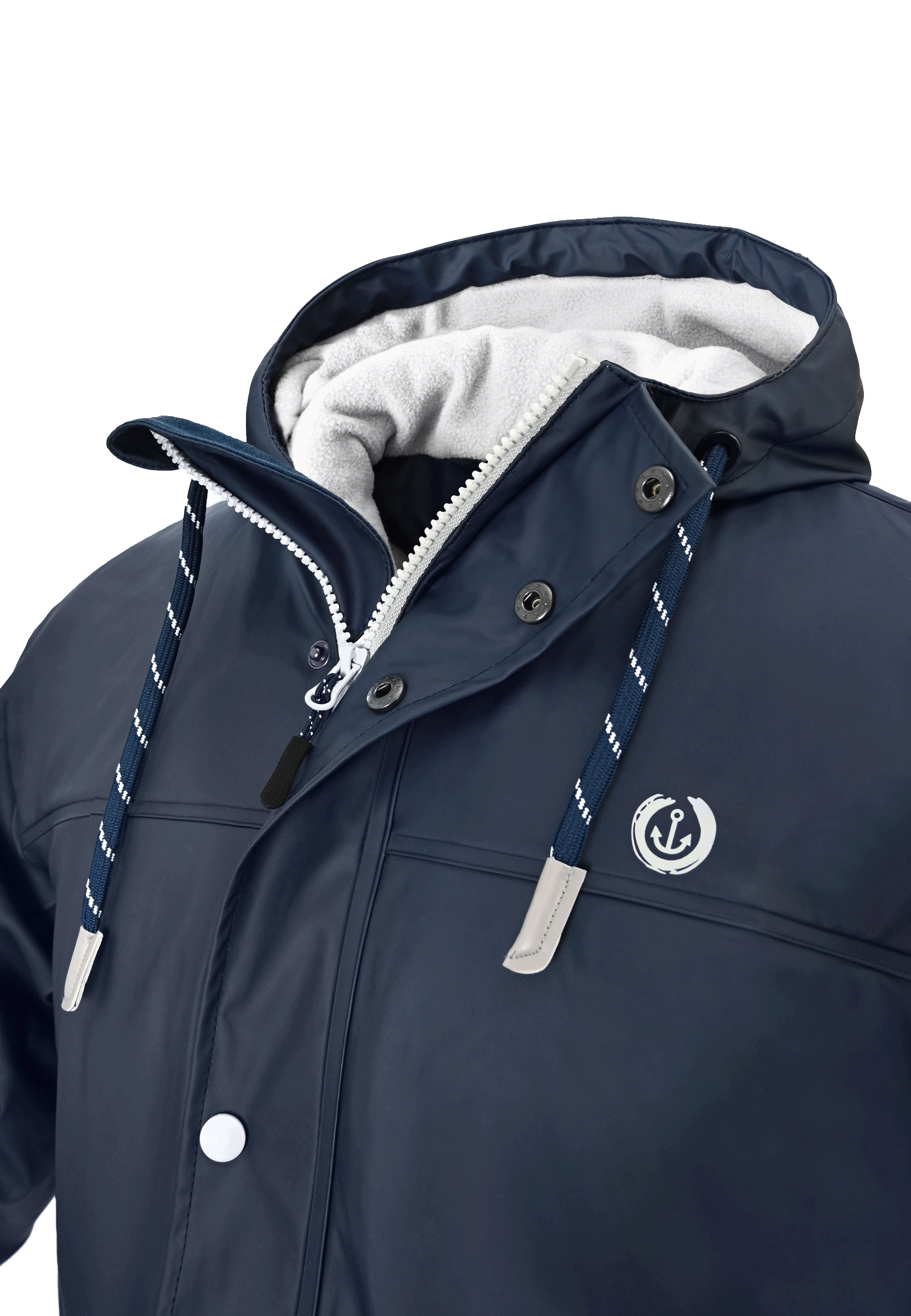 MADSea Herren Regenjacke Friesennerz warm mit Fleece gefüttert - Strandsturm