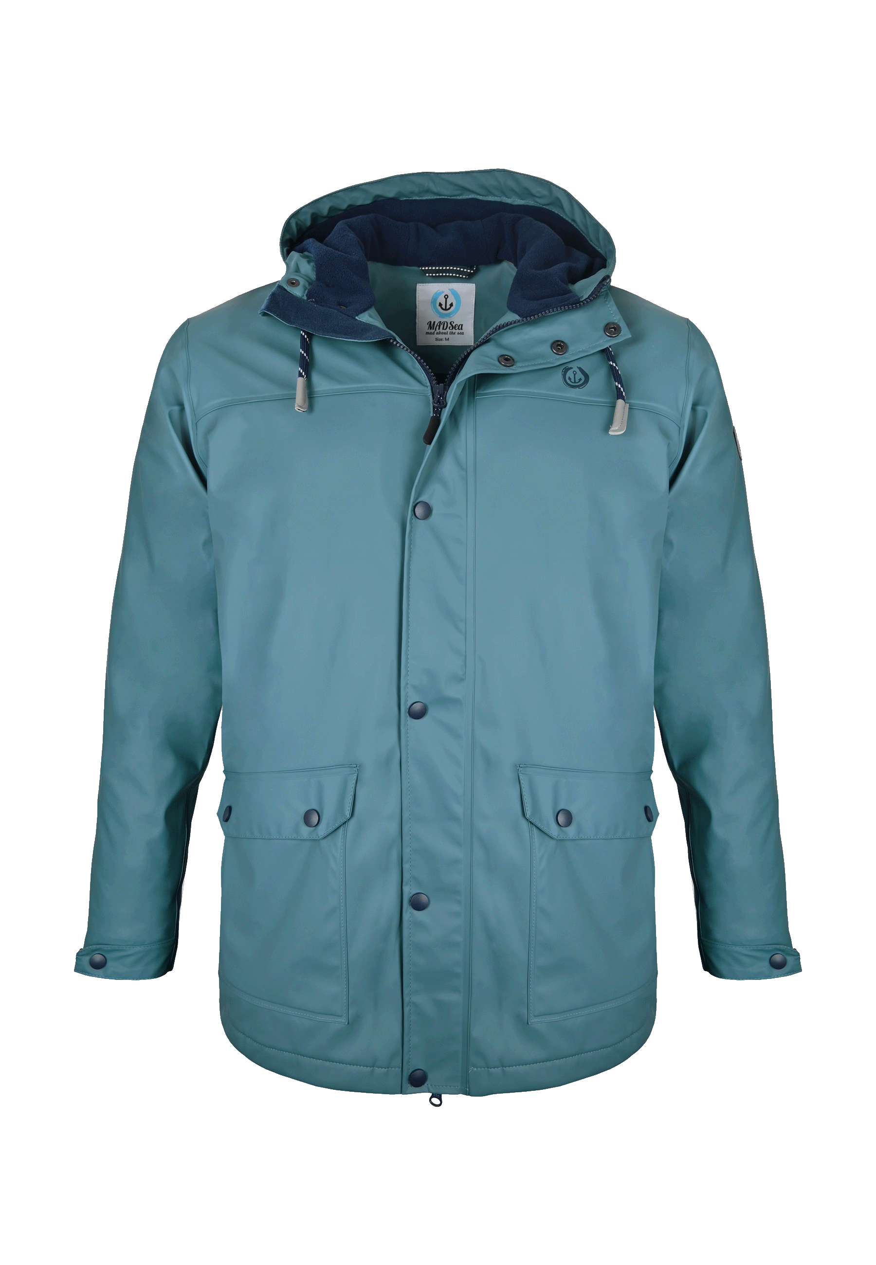 MADSea Herren Regenjacke Friesennerz warm mit Fleece gefüttert - Strandsturm