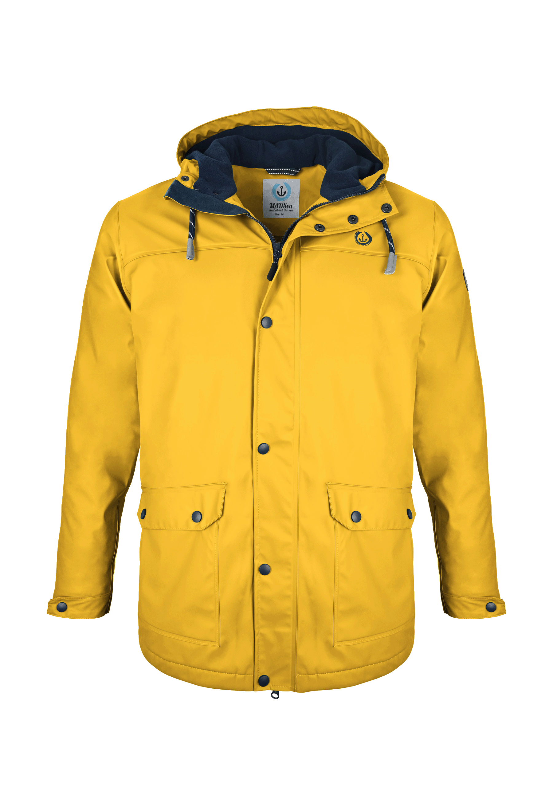 MADSea Herren Regenjacke Friesennerz warm mit Fleece gefüttert - Strandsturm