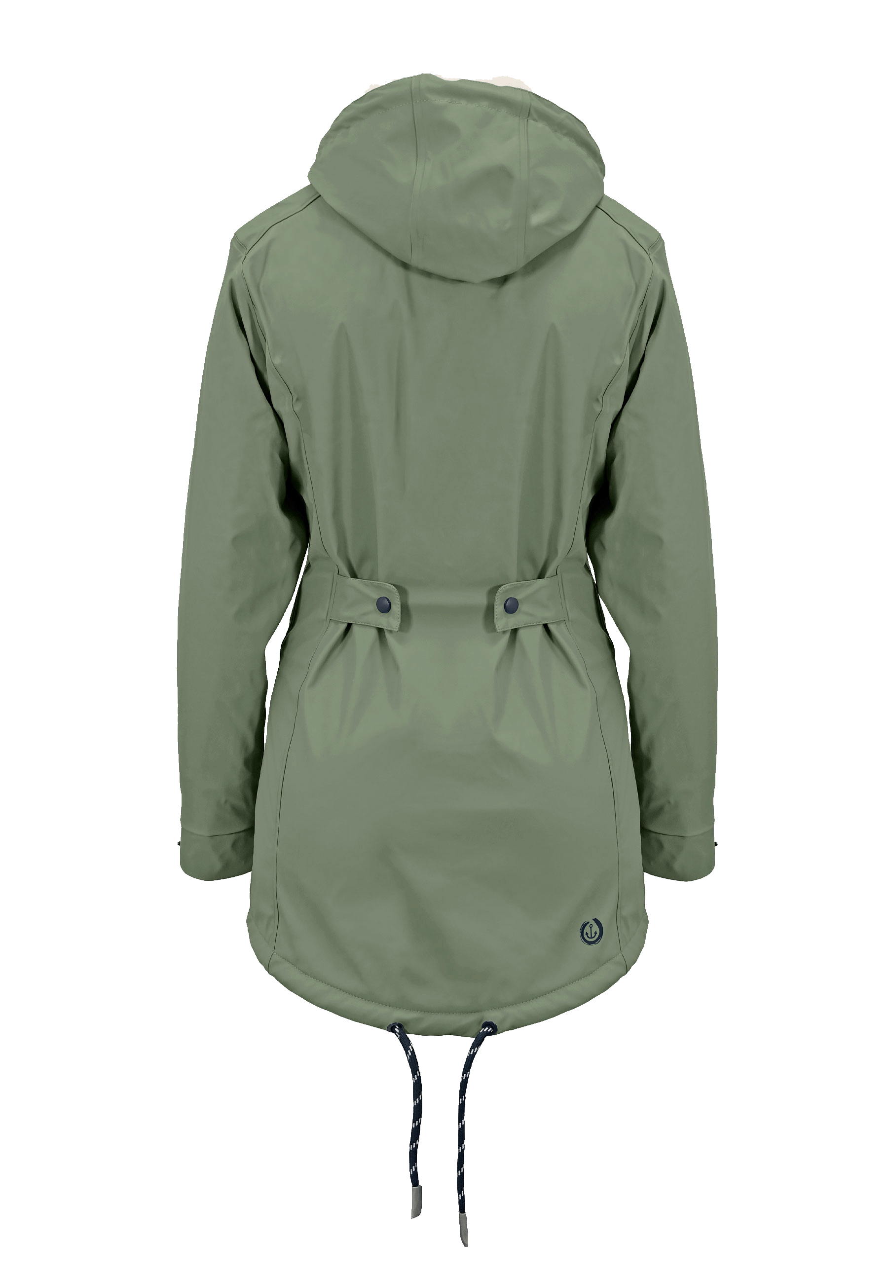 MADSea Damen Regenmantel Friesennerz mit Teddyfleece warm gefüttert Regenjacke wasserdicht - Strandsturm