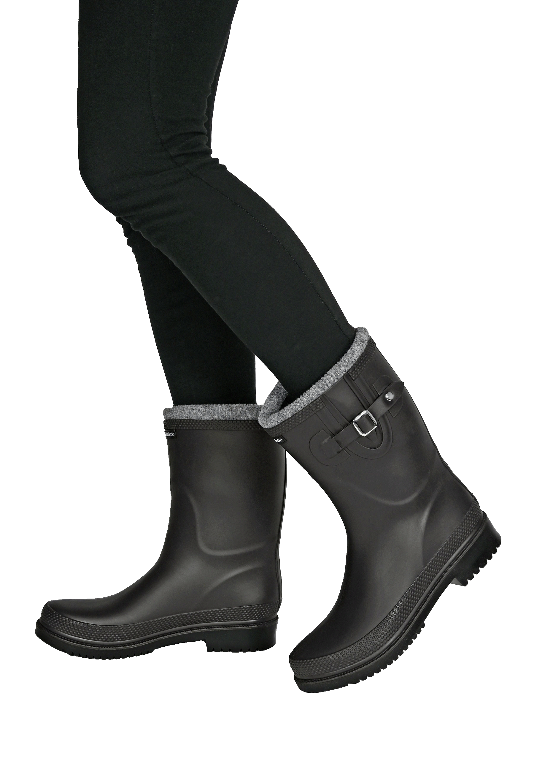 Regenliebe Damen Gummistiefel Pfütze-W warm gefüttert halbhoher Regenstiefel - Strandsturm