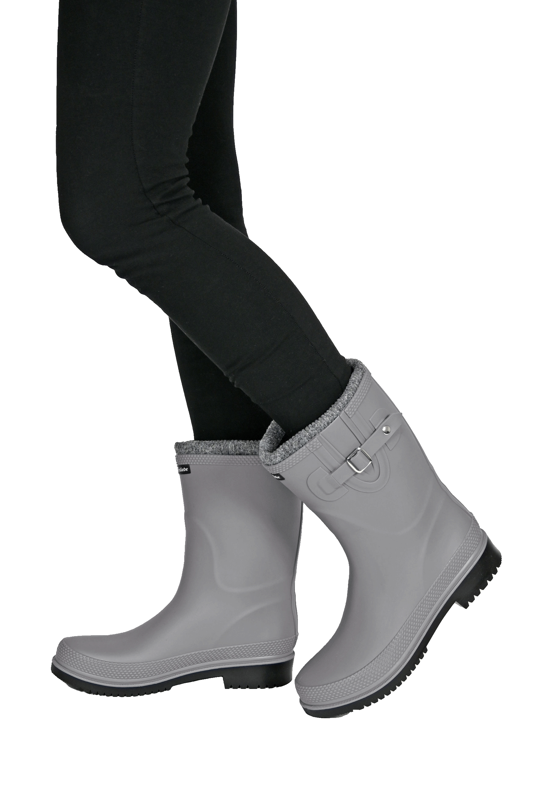 Regenliebe Damen Gummistiefel Pfütze-W warm gefüttert halbhoher Regenstiefel - Strandsturm